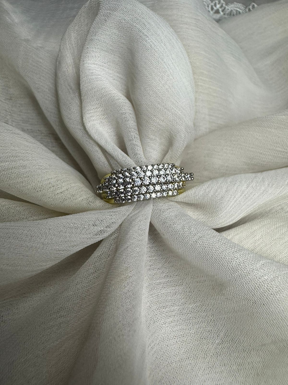 Luxury Gold Plated Cubic Zirconia Jewelry Set – Necklace, Bracelet, Earrings & Ring | Elegant Statement Set